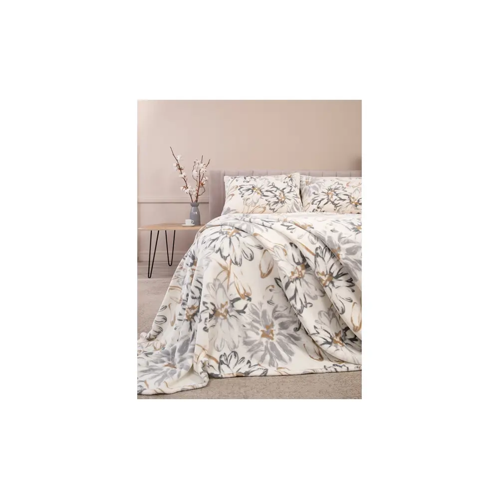 Фото 2 Плед Tessolo home MV81161/36ML 180x200 см велсофт цвет молочный