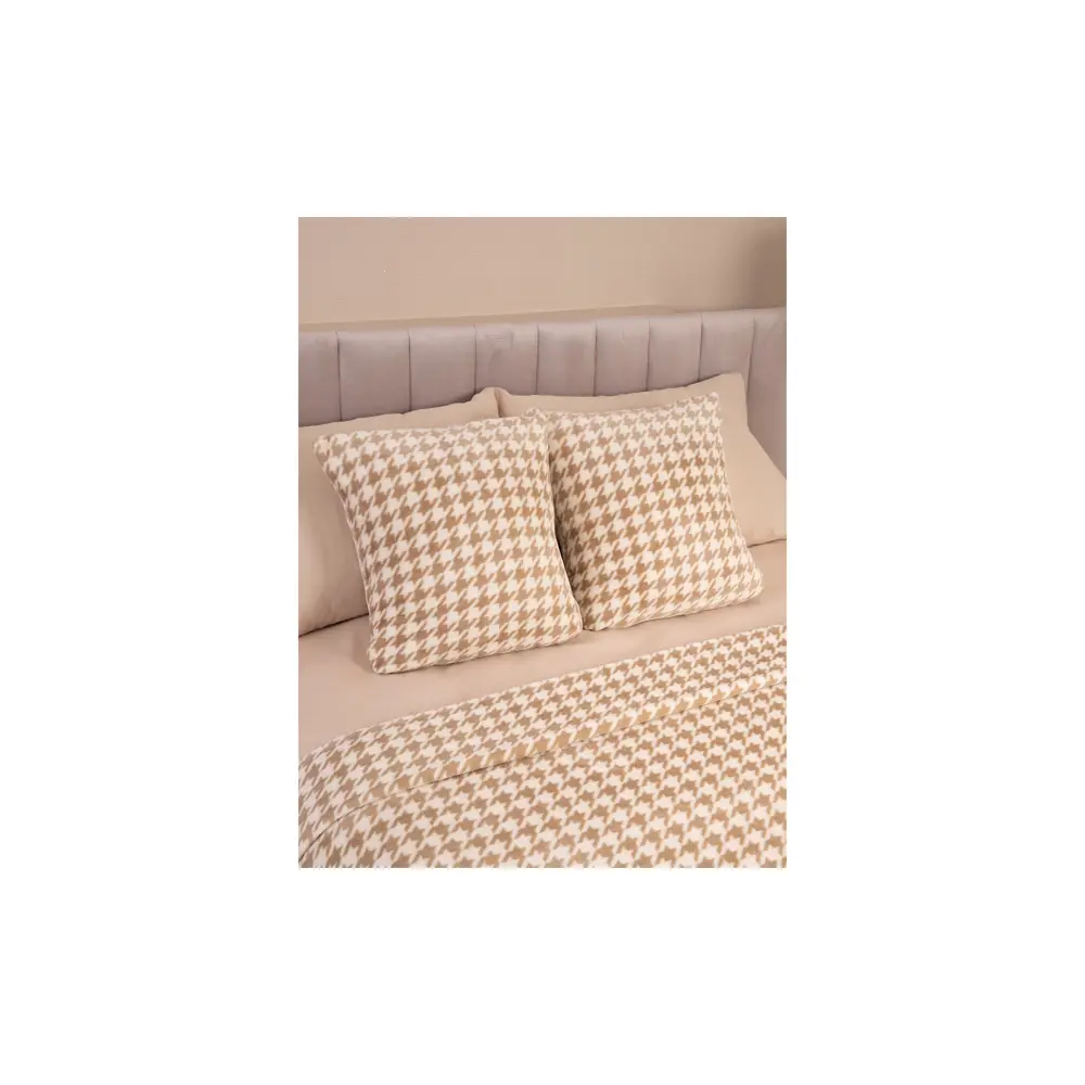 Фото 4 Декоративная наволочка Tessolo home Пье де пуль 50x50 см цвет бежевый Фото 4 Декоративная наволочка Tessolo home Пье де пуль 50x50 см цвет бежевый