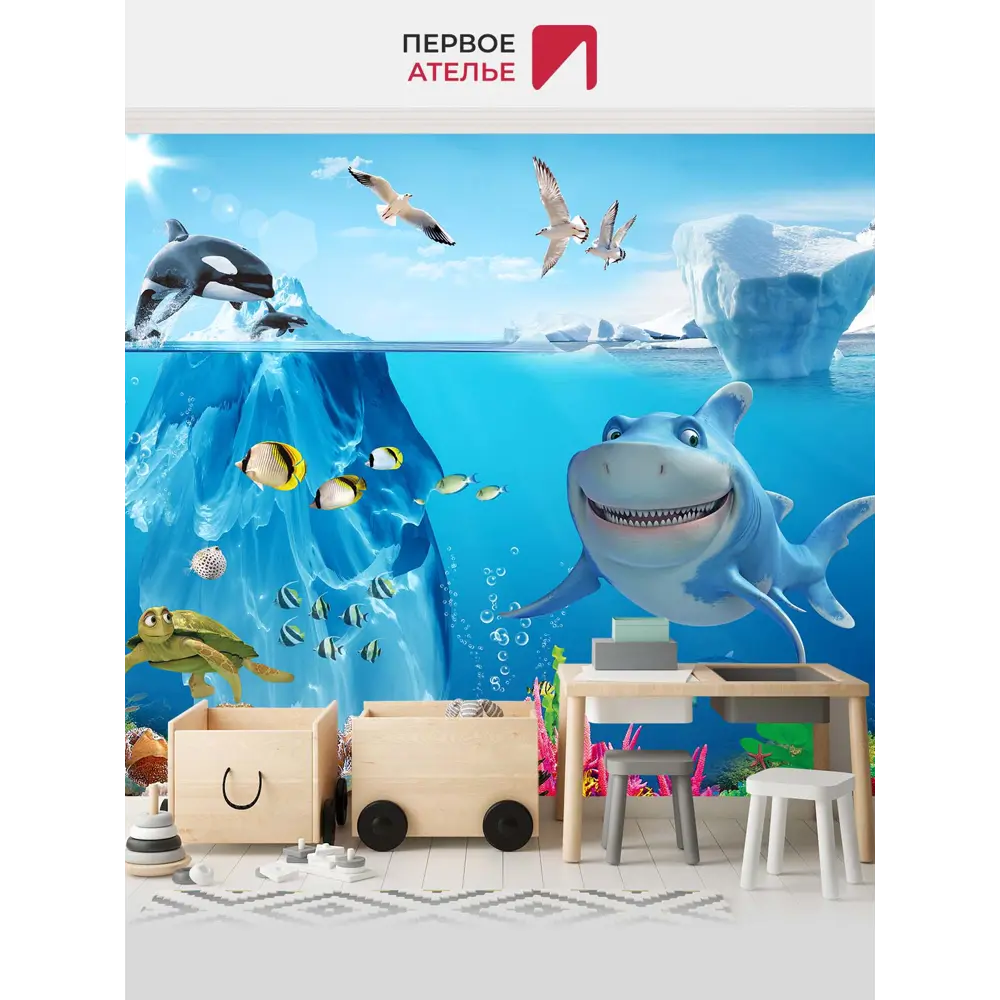 Фото 3 Фотообои флизелиновые Первое ателье 300x250 см pw94920-300х250 Фото 3 Фотообои флизелиновые Первое ателье 300x250 см pw94920-300х250