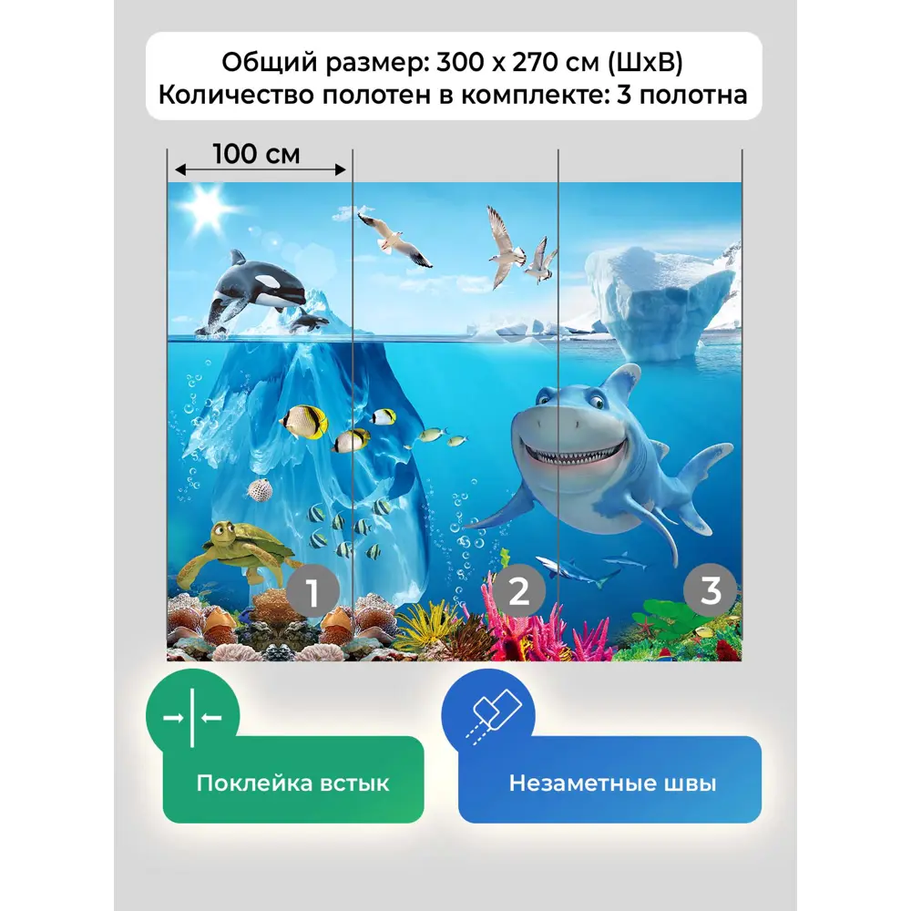 Фото 5 Фотообои флизелиновые Первое ателье 300x270 см pw94920-300х270 Фото 5 Фотообои флизелиновые Первое ателье 300x270 см pw94920-300х270