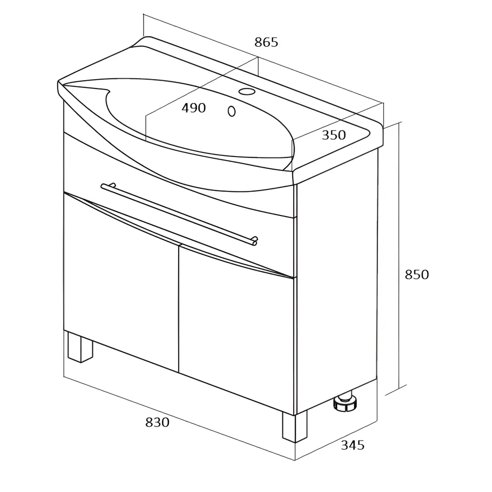 Фото 11 Тумба под раковину напольная 1Marka Lina Classic 85 см цвет белый Фото 11 Тумба под раковину напольная 1Marka Lina Classic 85 см цвет белый
