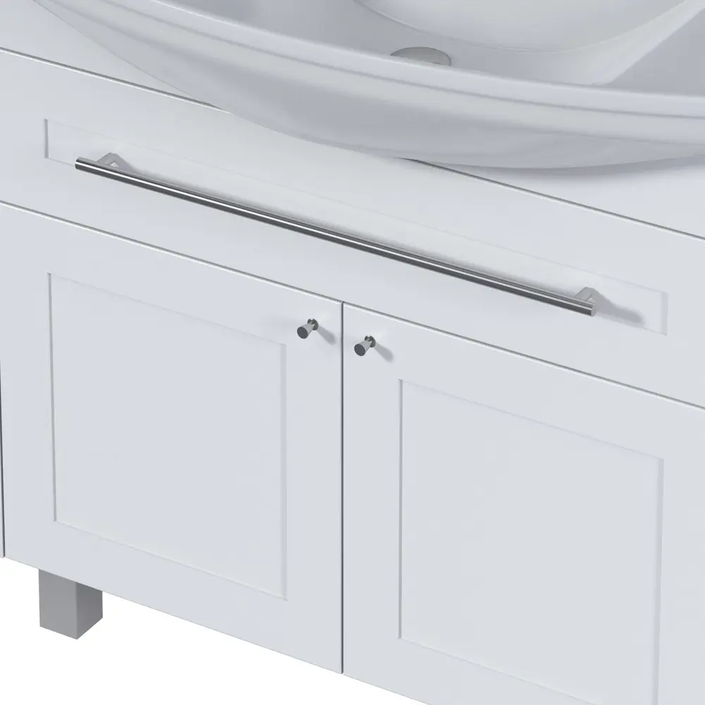 Фото 13 Тумба под раковину напольная 1Marka Lina Classic 85 см цвет белый Фото 13 Тумба под раковину напольная 1Marka Lina Classic 85 см цвет белый