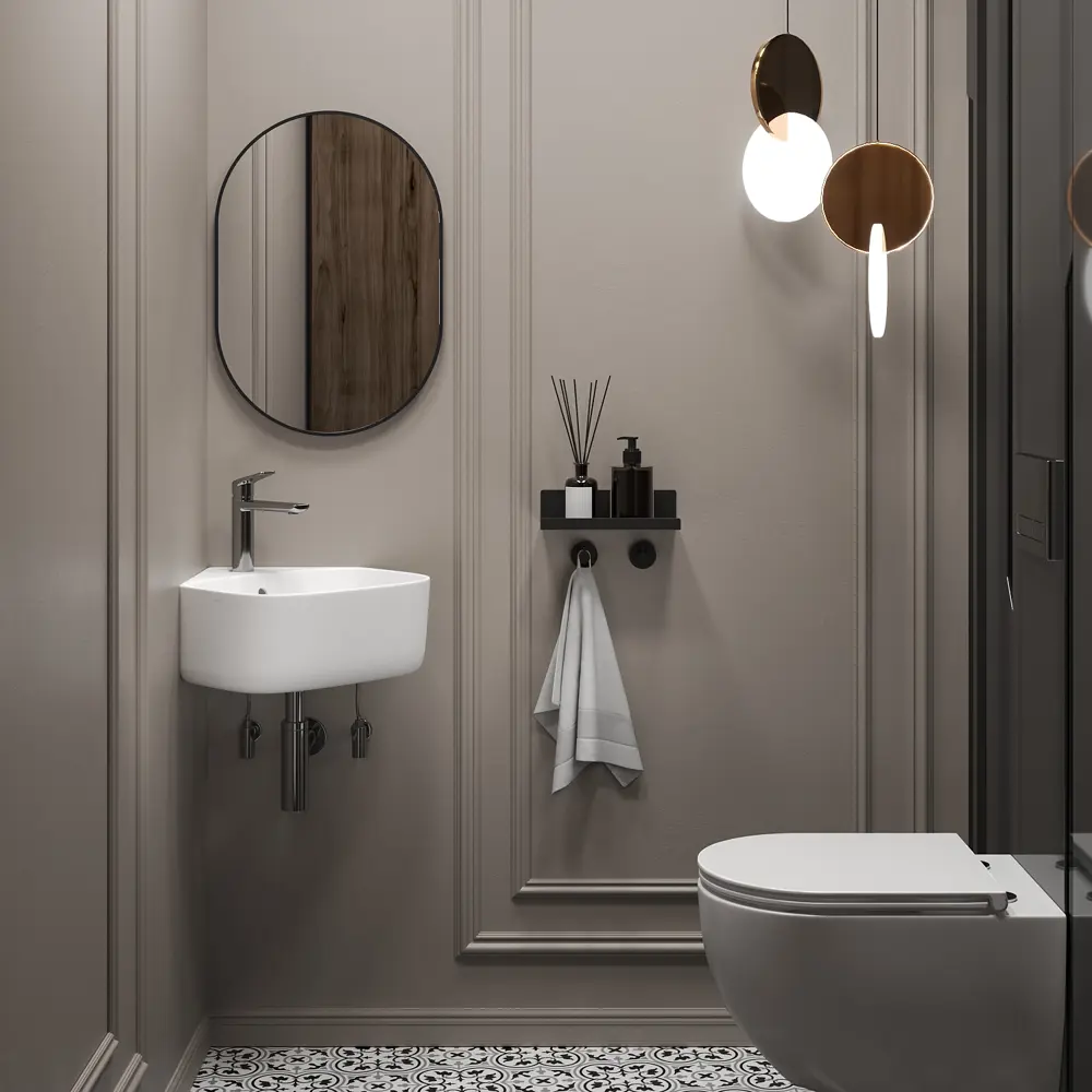 Фото 7 Раковина мини подвесная Wellsee WC Area 39см комплект 5 в 1 20217132R Фото 7 Раковина мини подвесная Wellsee WC Area 39см комплект 5 в 1 20217132R