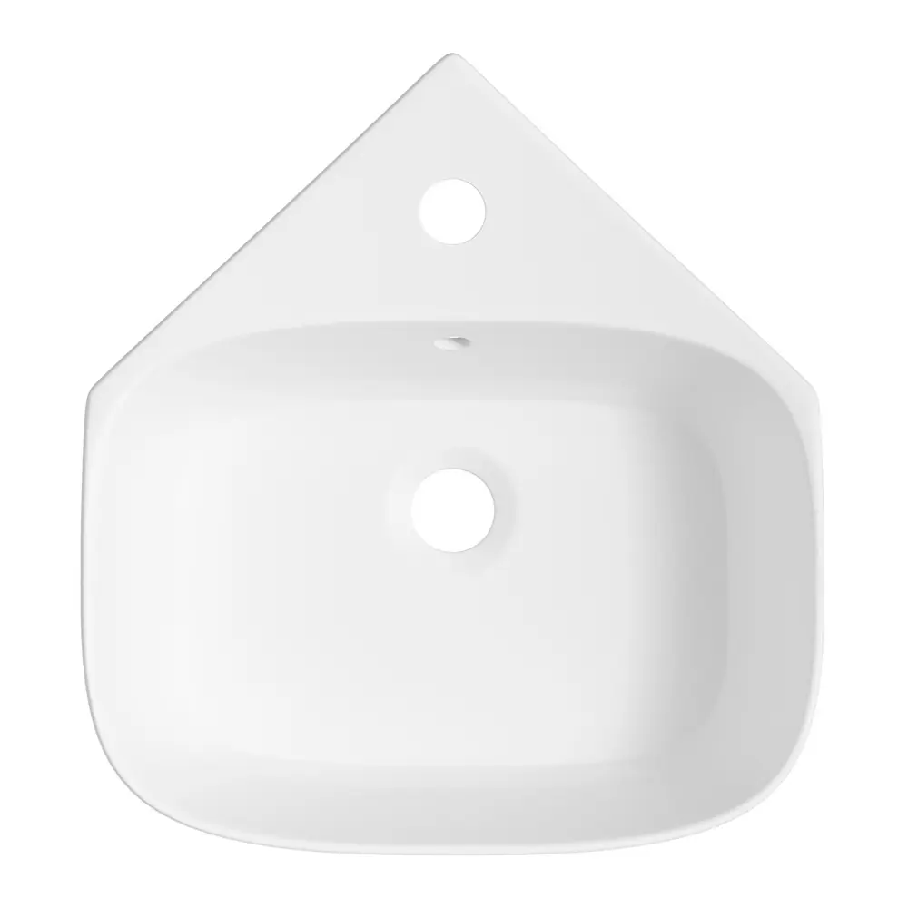 Фото 3 Раковина мини Wellsee WC Area 39см с заглушкой на перелив 30180403R