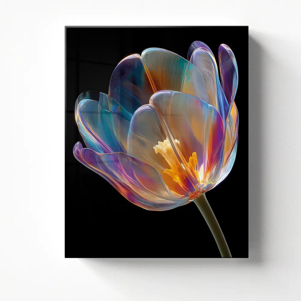 Фото Картина Postermarket Стеклянный тюльпан 4x40 см Фото Картина Postermarket Стеклянный тюльпан 4x40 см