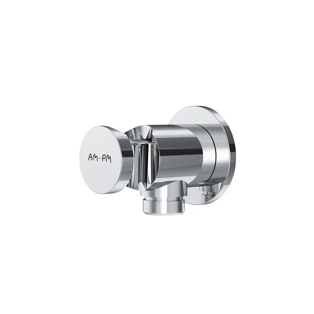 Фото 2 Шланговое подсоединение с держателем Am.pm F0602100 латунь, 1/2 цвет хром Фото 2 Шланговое подсоединение с держателем Am.pm F0602100 латунь, 1/2 цвет хром