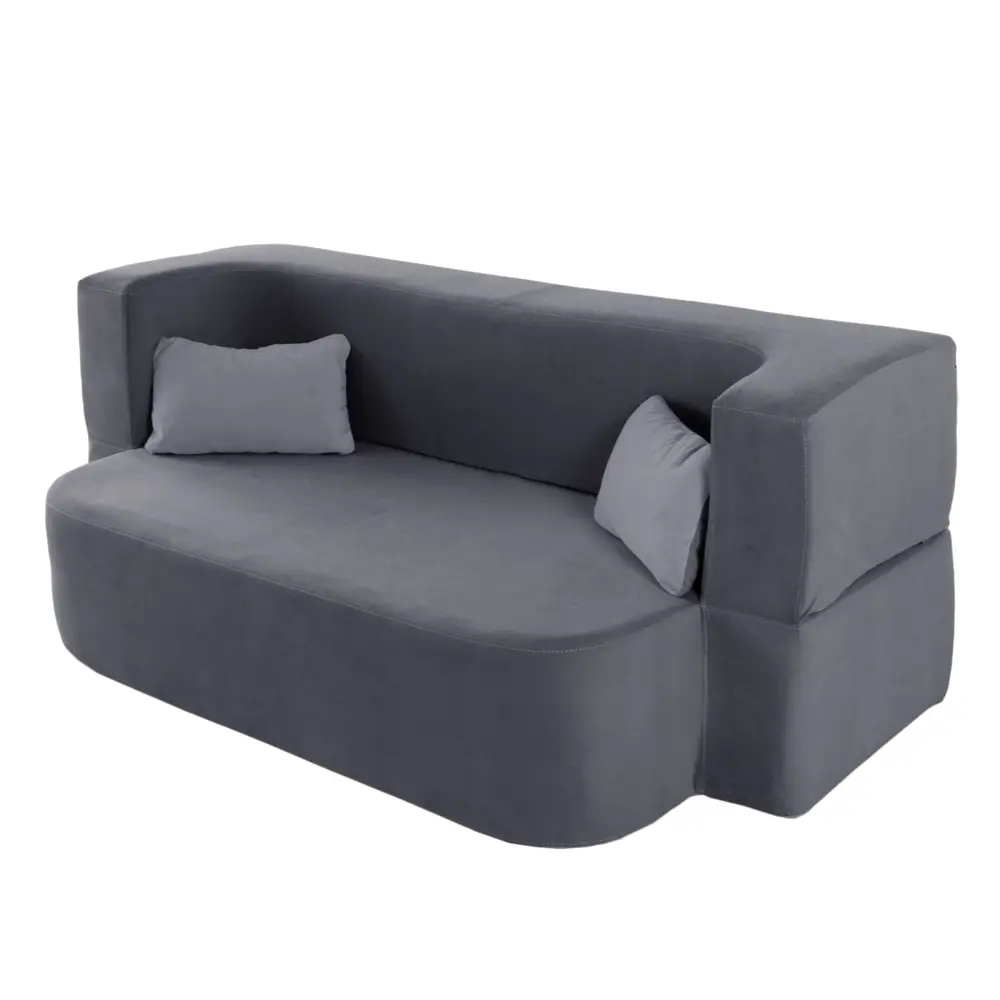 Фото Диван раскладной Div-one Лайт 195x90x100 см велюр цвет серый Фото Диван раскладной Div-one Лайт 195x90x100 см велюр цвет серый