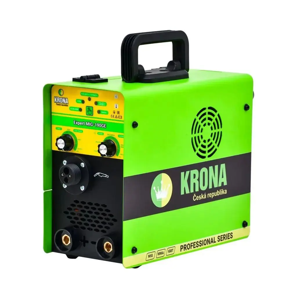 Фото Сварочный аппарат инверторный Krona Expert MIG-190GE, 190 А, до 4 мм Фото Сварочный аппарат инверторный Krona Expert MIG-190GE, 190 А, до 4 мм