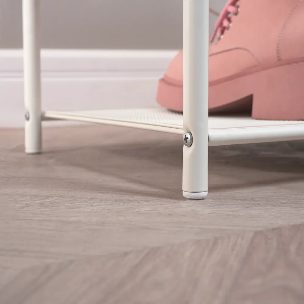 Фото 6 Обувница ЗМИ Гранада 23С 65x50x30 см 2 полки металл цвет белый Фото 6 Обувница ЗМИ Гранада 23С 65x50x30 см 2 полки металл цвет белый