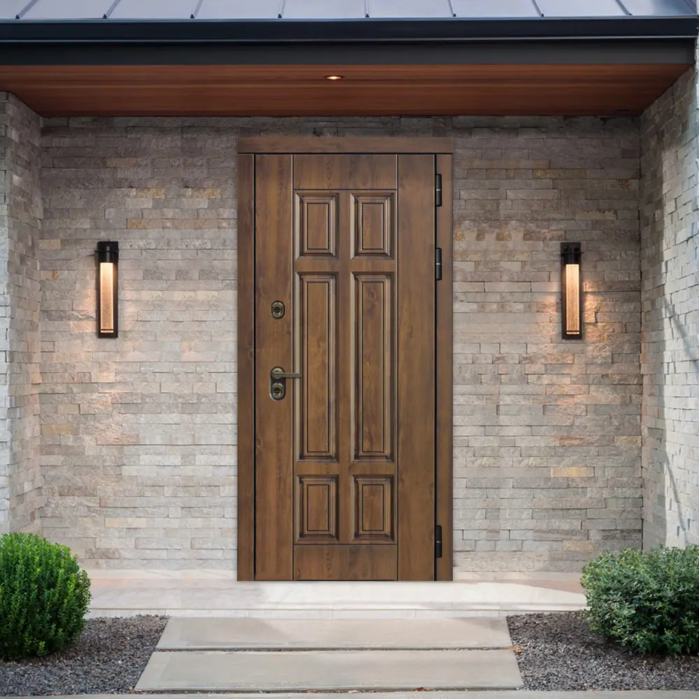 Фото 8 Дверь входная Дверипро Термо правый 205x96см цвет дуб арктик/грецкий орех Фото 8 Дверь входная Дверипро Термо правый 205x96см цвет дуб арктик/грецкий орех