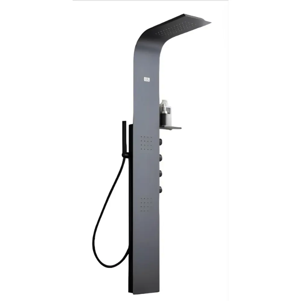 Фото Душевая стойка Ceruttispa Ct9254 9254 3 режимная цвет черный матовый