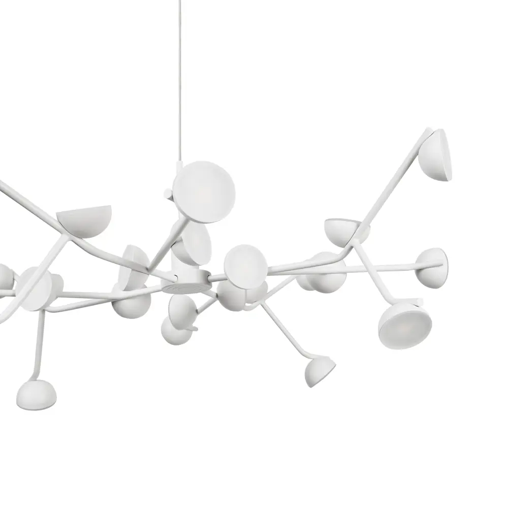 Фото 12 Люстра подвесная светодиодная Mantra 8652 26 м² теплый белый (желтый) свет цвет белый