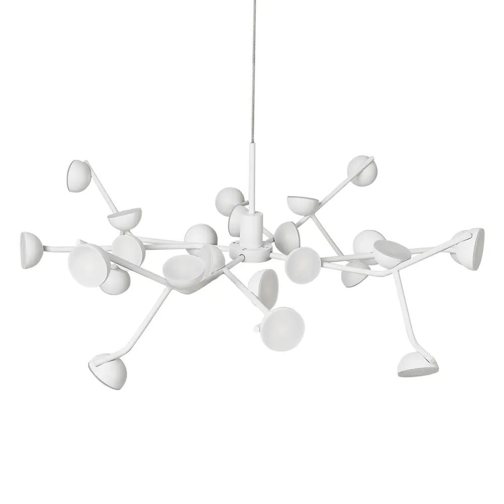 Фото 2 Люстра подвесная светодиодная Mantra 8652 26 м² теплый белый (желтый) свет цвет белый