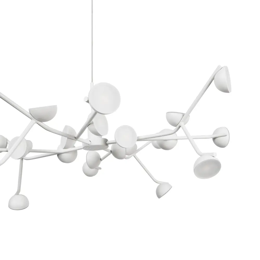 Фото 16 Люстра подвесная светодиодная Mantra 8652 26 м² теплый белый (желтый) свет цвет белый