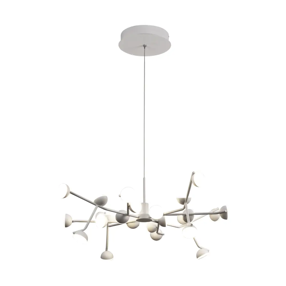 Фото 3 Люстра подвесная светодиодная Mantra 8652 26 м² теплый белый (желтый) свет цвет белый