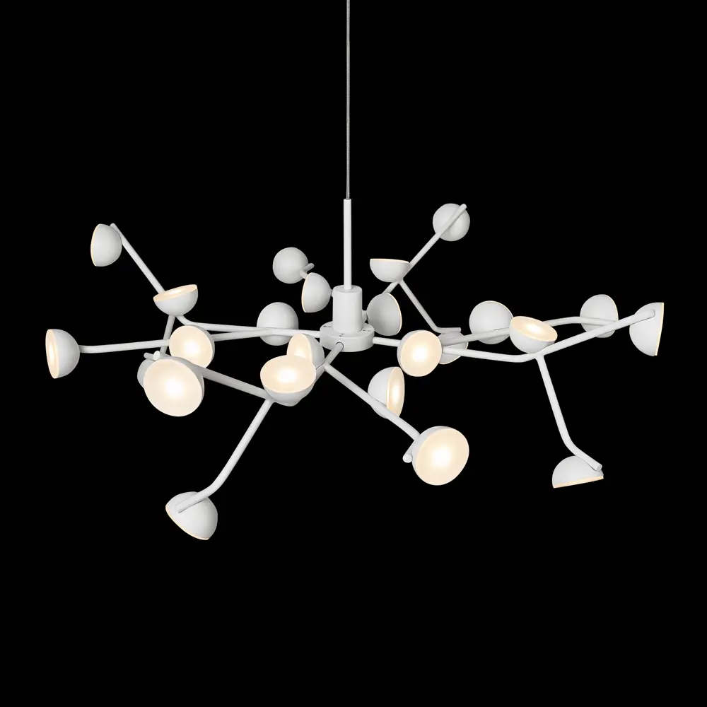 Фото 8 Люстра подвесная светодиодная Mantra 8652 26 м² теплый белый (желтый) свет цвет белый