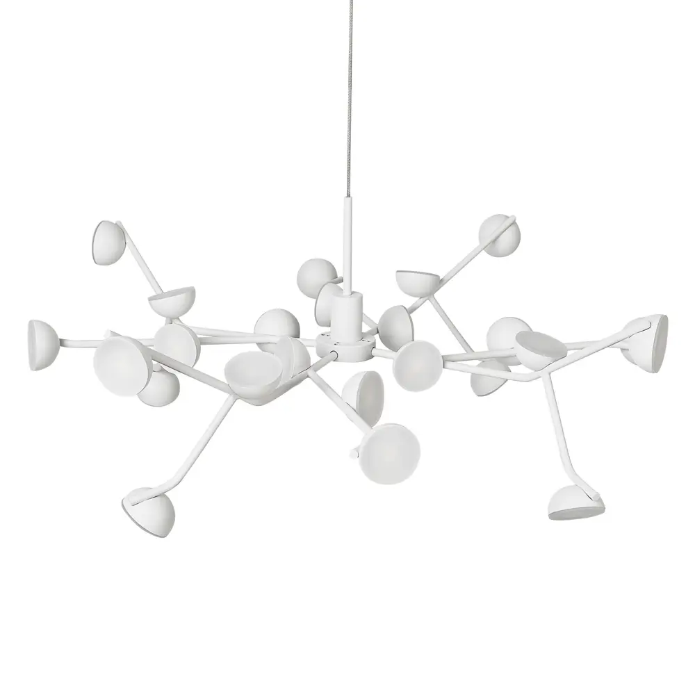 Фото 5 Люстра подвесная светодиодная Mantra 8652 26 м² теплый белый (желтый) свет цвет белый