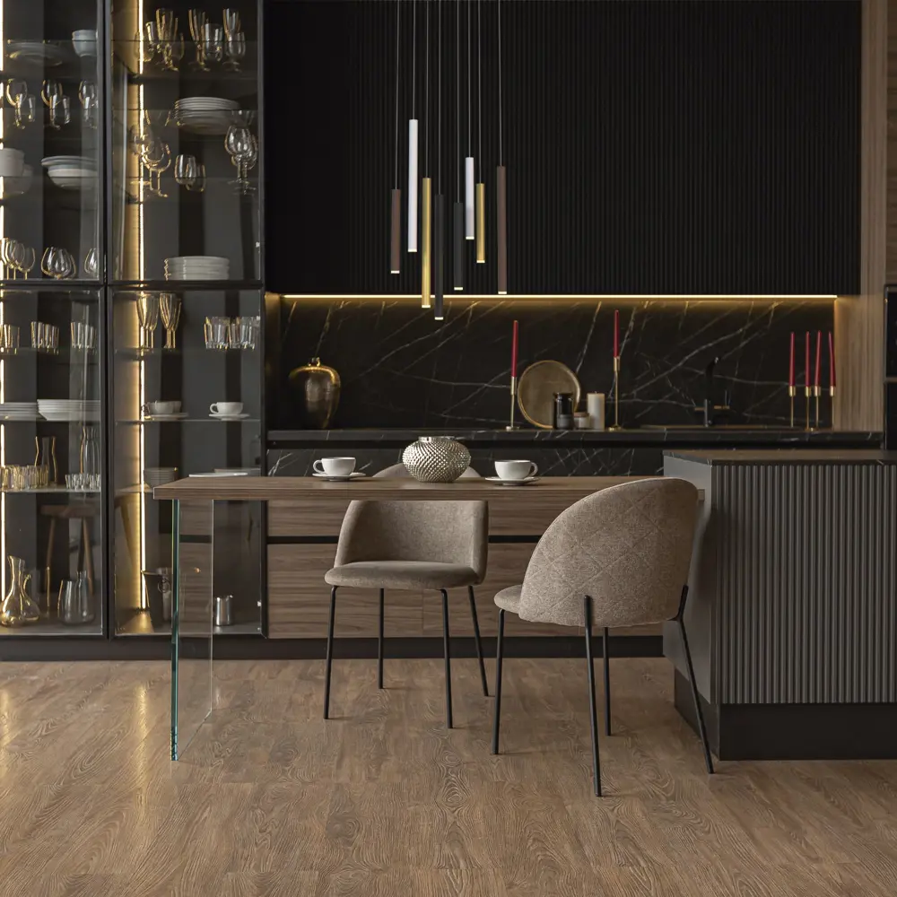 Фото 4 Люстра подвесная светодиодная MANTRA 8083 Cala 3.20 м² теплый белый свет цвет черный Фото 4 Люстра подвесная светодиодная MANTRA 8083 Cala 3.20 м² теплый белый свет цвет черный