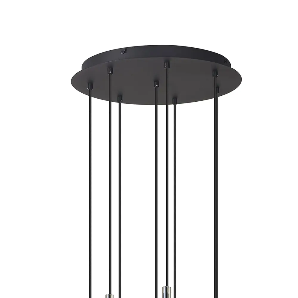 Фото 3 Люстра подвесная Mantra Tonic Mn_7881 8 ламп 28 м² цвет хром/бронза/медь/черный