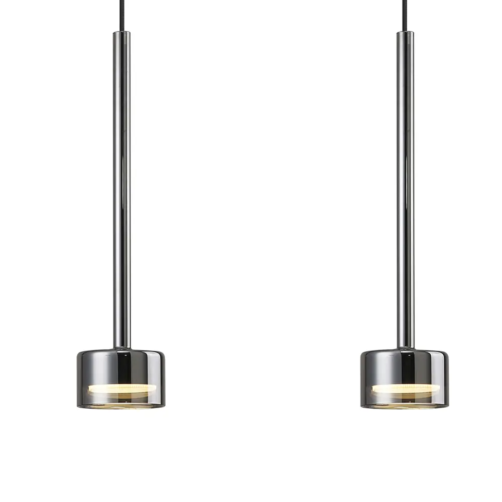 Фото 2 Люстра подвесная Mantra Tonic Mn_7883 3 лампы 11 м² цвет хром/черный