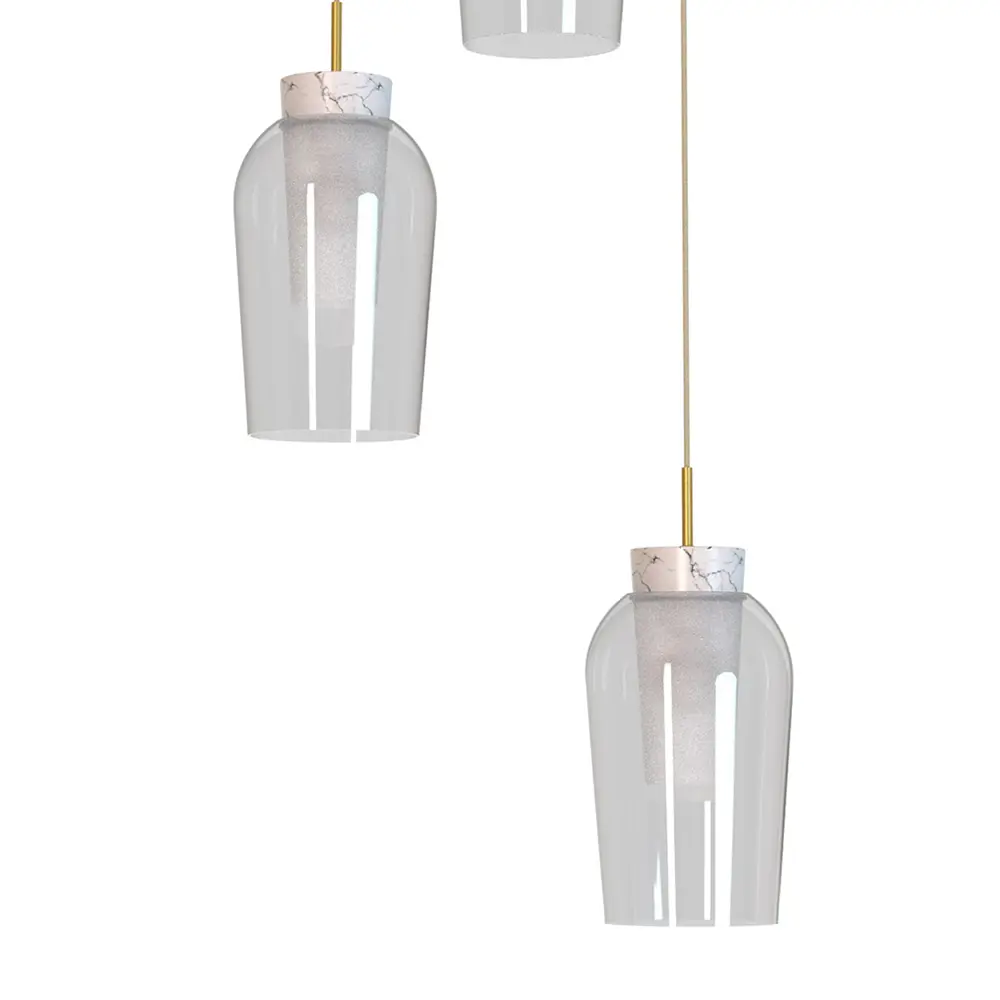 Фото 3 Люстра подвесная Mantra Nora Mn_8396 3 лампы 18 м² цвет мрамор/прозрачный/золотой Фото 3 Люстра подвесная Mantra Nora Mn_8396 3 лампы 18 м² цвет мрамор/прозрачный/золотой