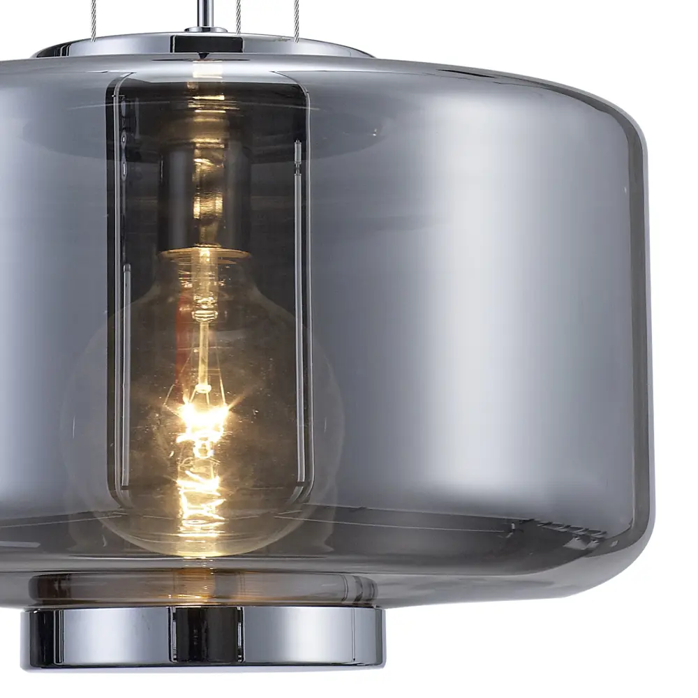 Фото 4 Светильник подвесной Mantra Jarras Mn_6191 1 лампа 2 м² цвет хром/графит