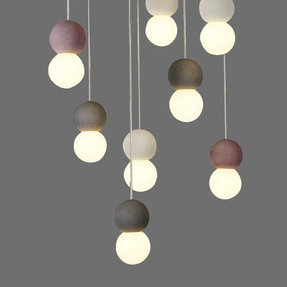 Фото 3 Люстра подвесная Mantra Galaxia Mn_7620 15 ламп 86 м² цвет белый/серый/красный