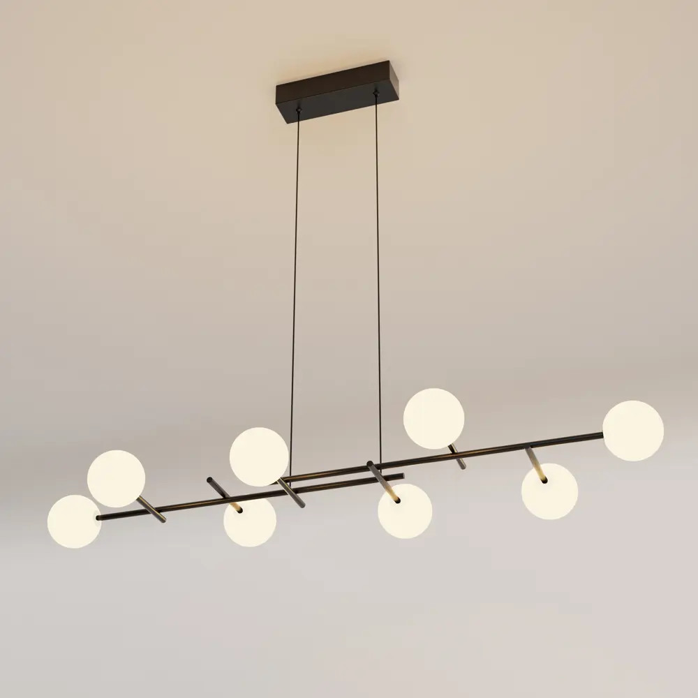 Фото 3 Люстра подвесная Mantra Cellar Mn_7631 8 ламп 12 м² цвет белый/черный