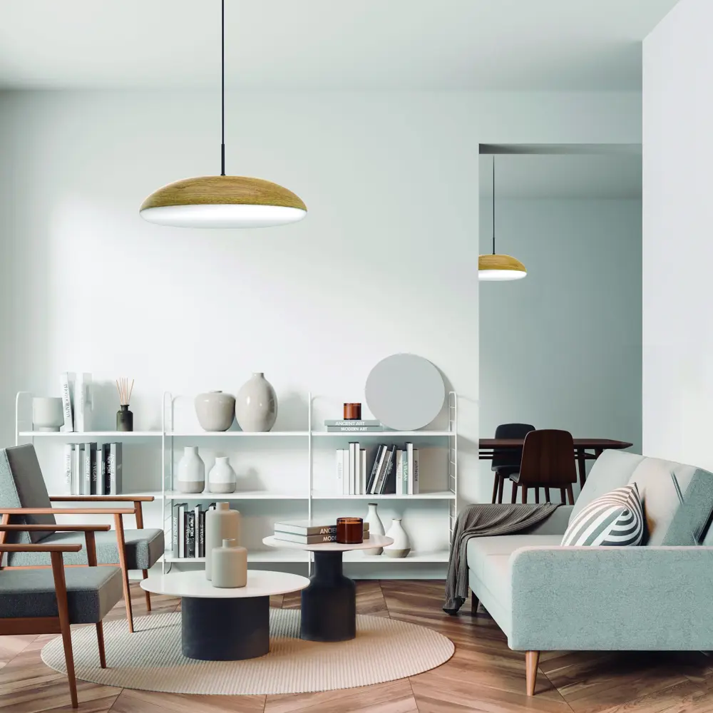 Фото 4 Светильник подвесной Mantra Kazz Mn_8142 6 ламп 35 м² цвет дерево