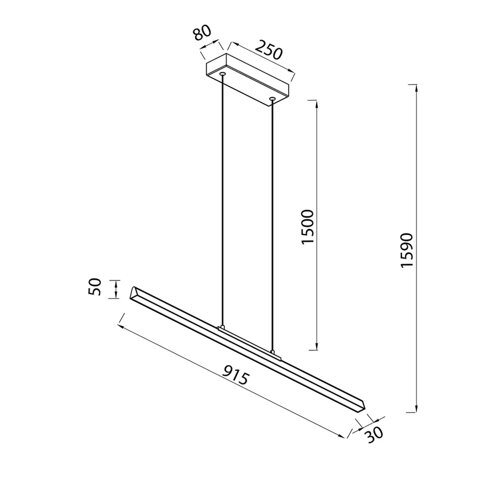 Фото 3 Светильник подвесной светодиодный Mantra Lineal Mn_8958 15 м² теплый белый (желтый) свет цвет золотой