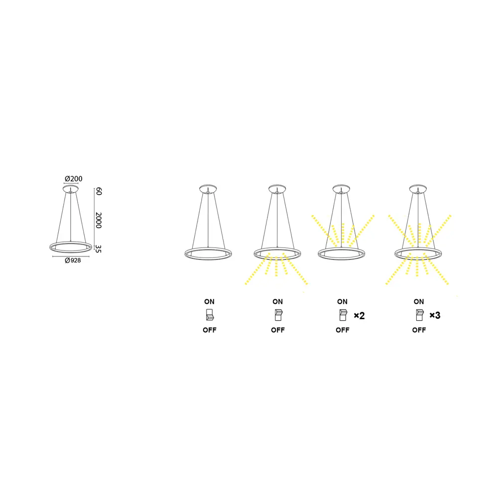 Фото 7 Светильник подвесной светодиодный Mantra Riumar Mn_8675 18 м² теплый белый (желтый) свет цвет белый