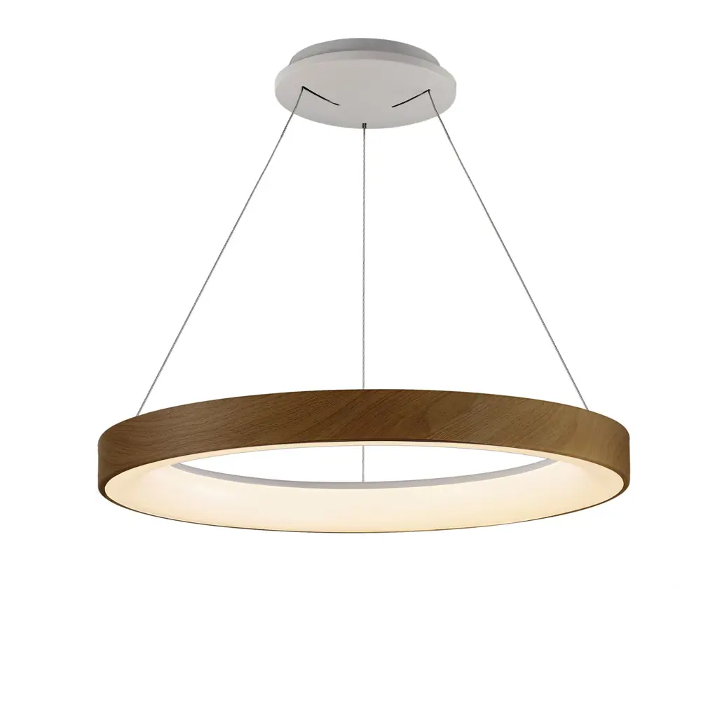 Фото 2 Люстра подвесная светодиодная Mantra Niseko с пультом управления 10 м² регулируемый белый свет цвет под дерево