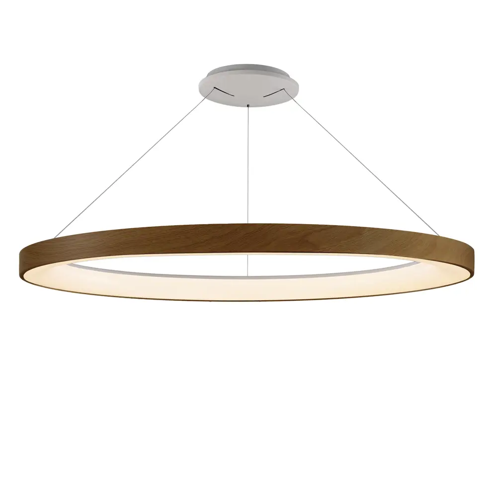 Фото 2 Люстра подвесная светодиодная Mantra Niseko с пультом управления 17 м² регулируемый белый свет цвет под дерево