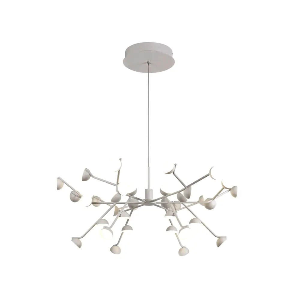 Фото Люстра подвесная светодиодная Mantra Adn Mn_8651 23 м² теплый белый (желтый) свет цвет белый матовый