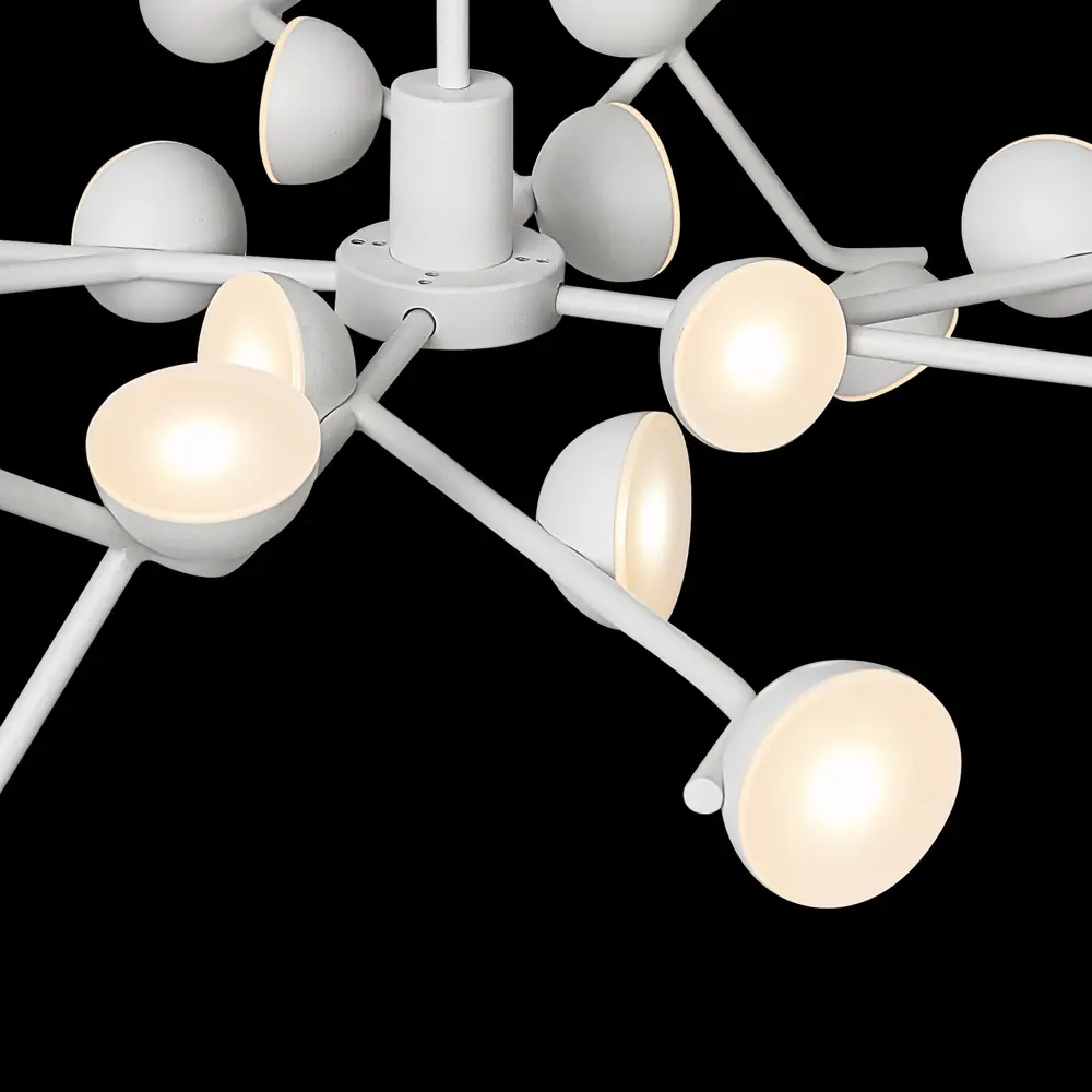 Фото 5 Люстра подвесная светодиодная Mantra Adn Mn_8652 14 м² теплый белый (желтый) свет цвет белый матовый