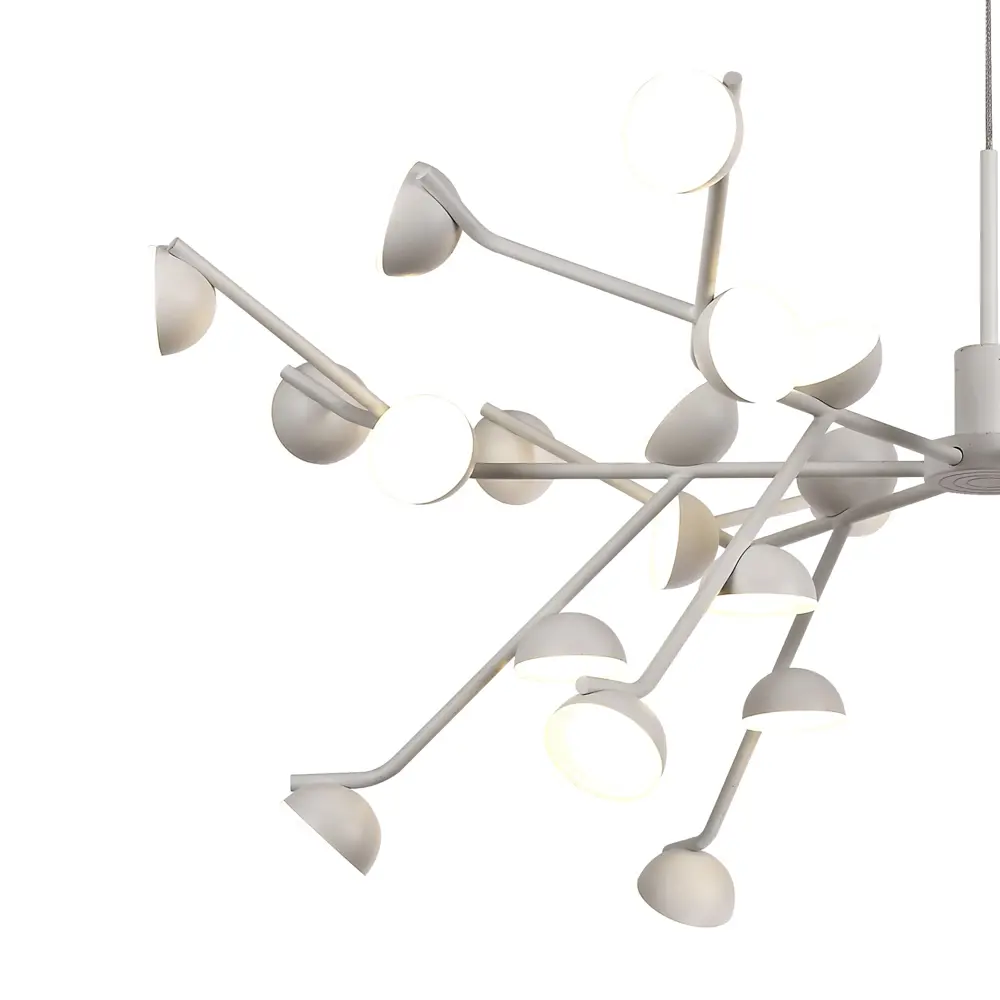 Фото 2 Люстра подвесная светодиодная Mantra Adn Mn_6260 20 м² теплый белый (желтый) свет цвет белый матовый