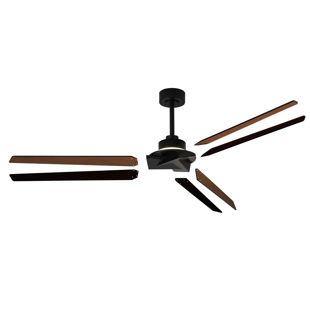 Фото Люстра-вентилятор светодиодная Mantra Mn_8725 с пультом 7 м² освещение от 20 до 40 м² вентиляция регулируемый белый свет цвет черный