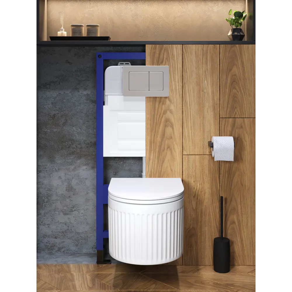 Фото 8 Комплект инсталляция с унитазом и кнопкой 3 в 1 Watersense W00584 инсталляция безободковый подвесной унитаз Paula Vortex кнопка нержавеющая сталь Фото 8 Комплект инсталляция с унитазом и кнопкой 3 в 1 Watersense W00584 инсталляция безободковый подвесной унитаз Paula Vortex кнопка нержавеющая сталь