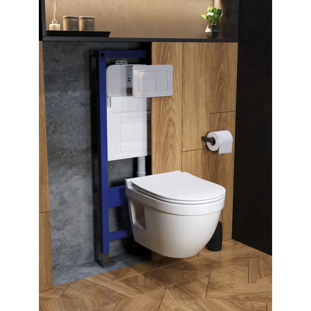 Фото 7 Комплект инсталляция с унитазом и кнопкой 3 в 1 Watersense W00588 инсталляция безободковый подвесной унитаз Nancy Pro кнопка нержавеющая сталь Фото 7 Комплект инсталляция с унитазом и кнопкой 3 в 1 Watersense W00588 инсталляция безободковый подвесной унитаз Nancy Pro кнопка нержавеющая сталь