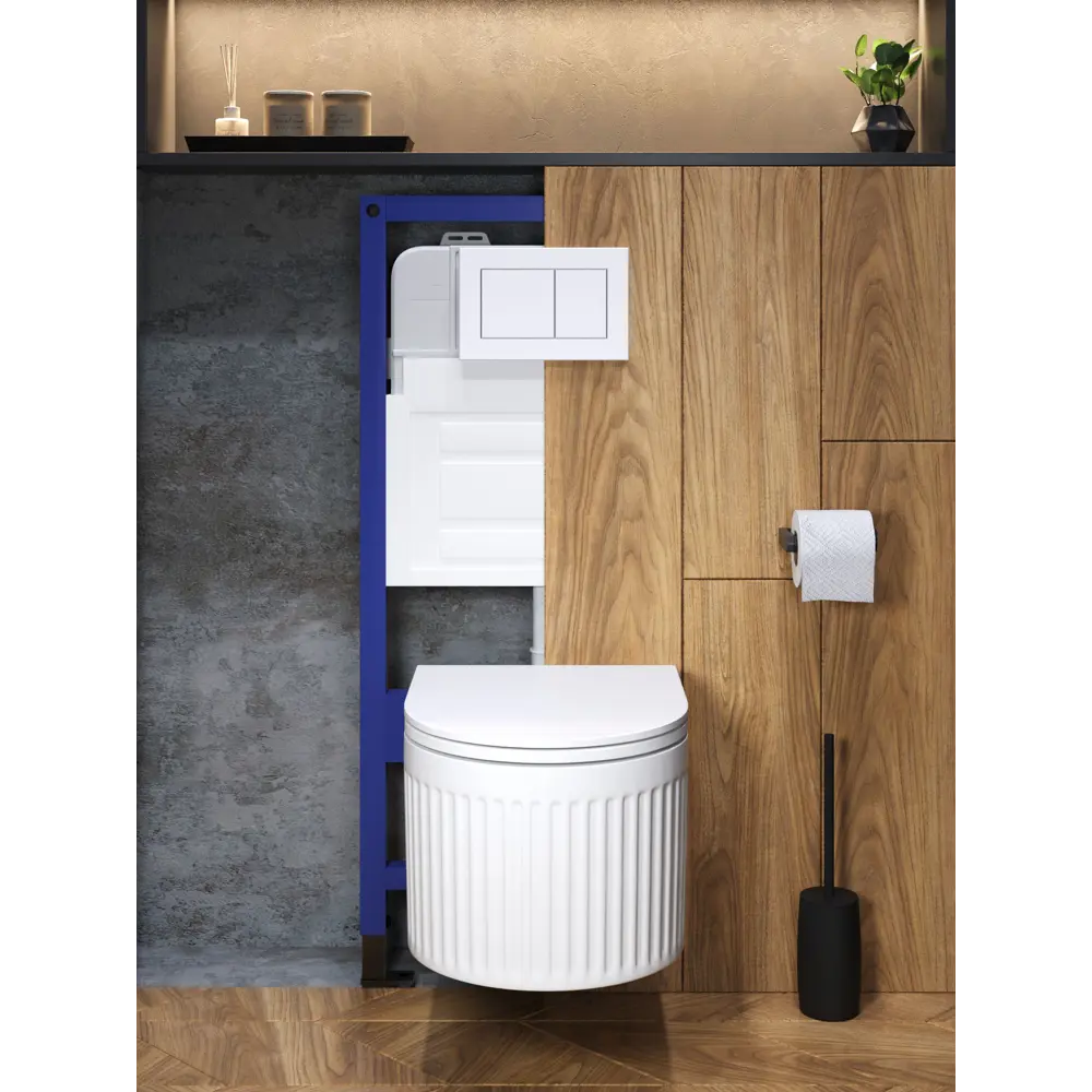 Фото 8 Комплект инсталляция с унитазом и кнопкой 3 в 1 Watersense W00612 инсталляция безободковый подвесной унитаз Paula Vortex кнопка белая Фото 8 Комплект инсталляция с унитазом и кнопкой 3 в 1 Watersense W00612 инсталляция безободковый подвесной унитаз Paula Vortex кнопка белая