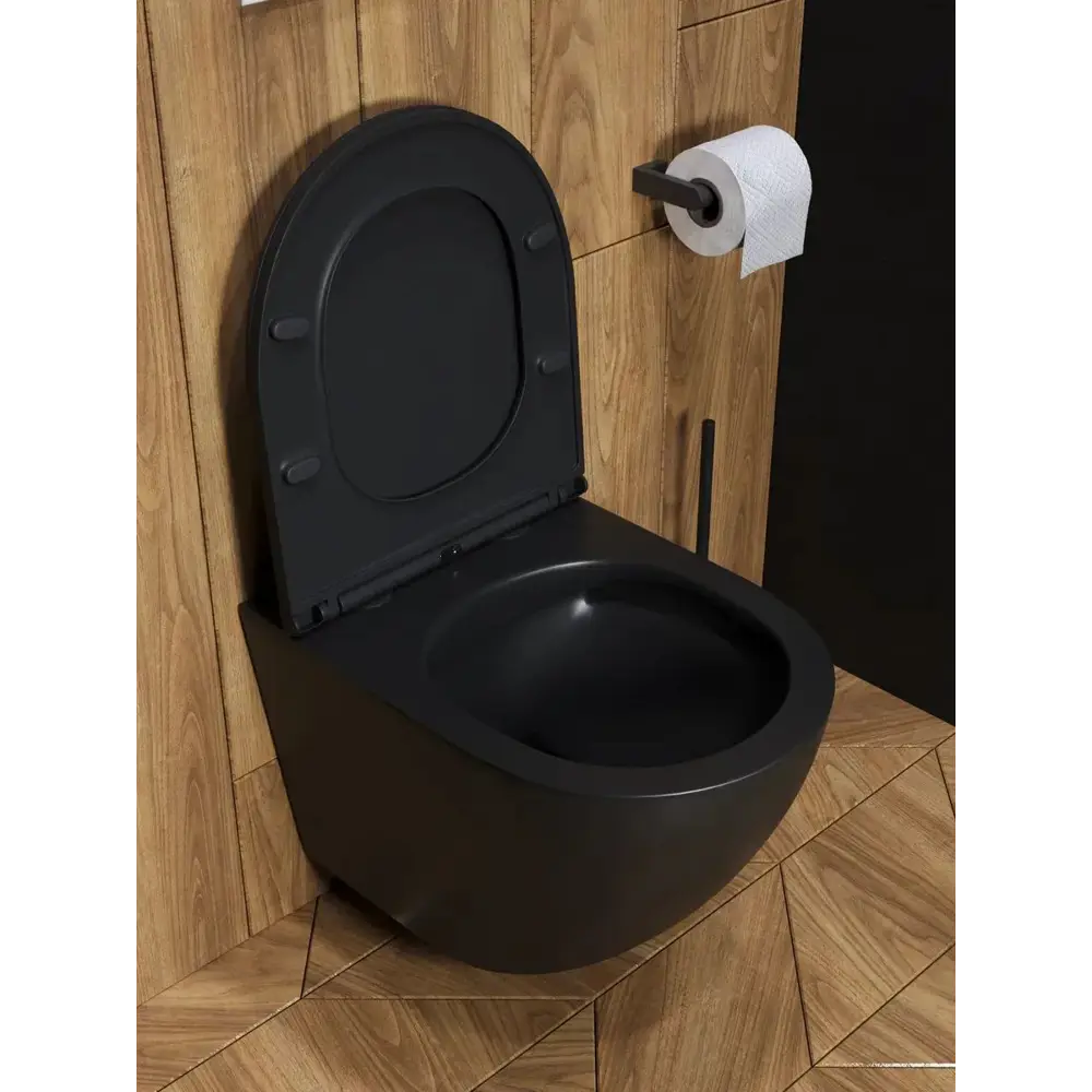 Фото 15 Комплект инсталляция с унитазом и кнопкой 3 в 1 Watersense W00633 инсталляция безободковый подвесной унитаз Milana S черный матовый кнопка нержавеющая сталь Фото 15 Комплект инсталляция с унитазом и кнопкой 3 в 1 Watersense W00633 инсталляция безободковый подвесной унитаз Milana S черный матовый кнопка нержавеющая сталь