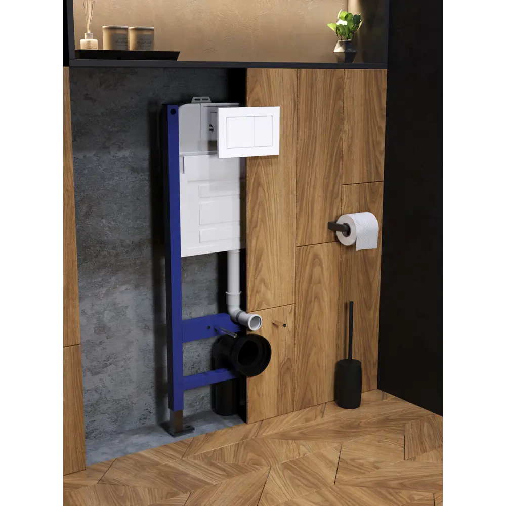 Фото 9 Комплект инсталляция с унитазом и кнопкой 3 в 1 Watersense W00660 инсталляция безободковый подвесной унитаз Milana Vortex кнопка белая Фото 9 Комплект инсталляция с унитазом и кнопкой 3 в 1 Watersense W00660 инсталляция безободковый подвесной унитаз Milana Vortex кнопка белая