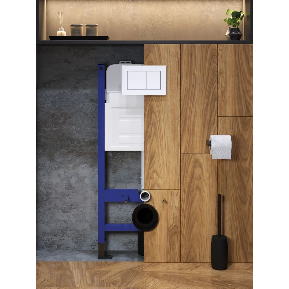 Фото 10 Комплект инсталляция с унитазом и кнопкой 3 в 1 Watersense W00667 инсталляция безободковый подвесной унитаз Camila кнопка белая Фото 10 Комплект инсталляция с унитазом и кнопкой 3 в 1 Watersense W00667 инсталляция безободковый подвесной унитаз Camila кнопка белая