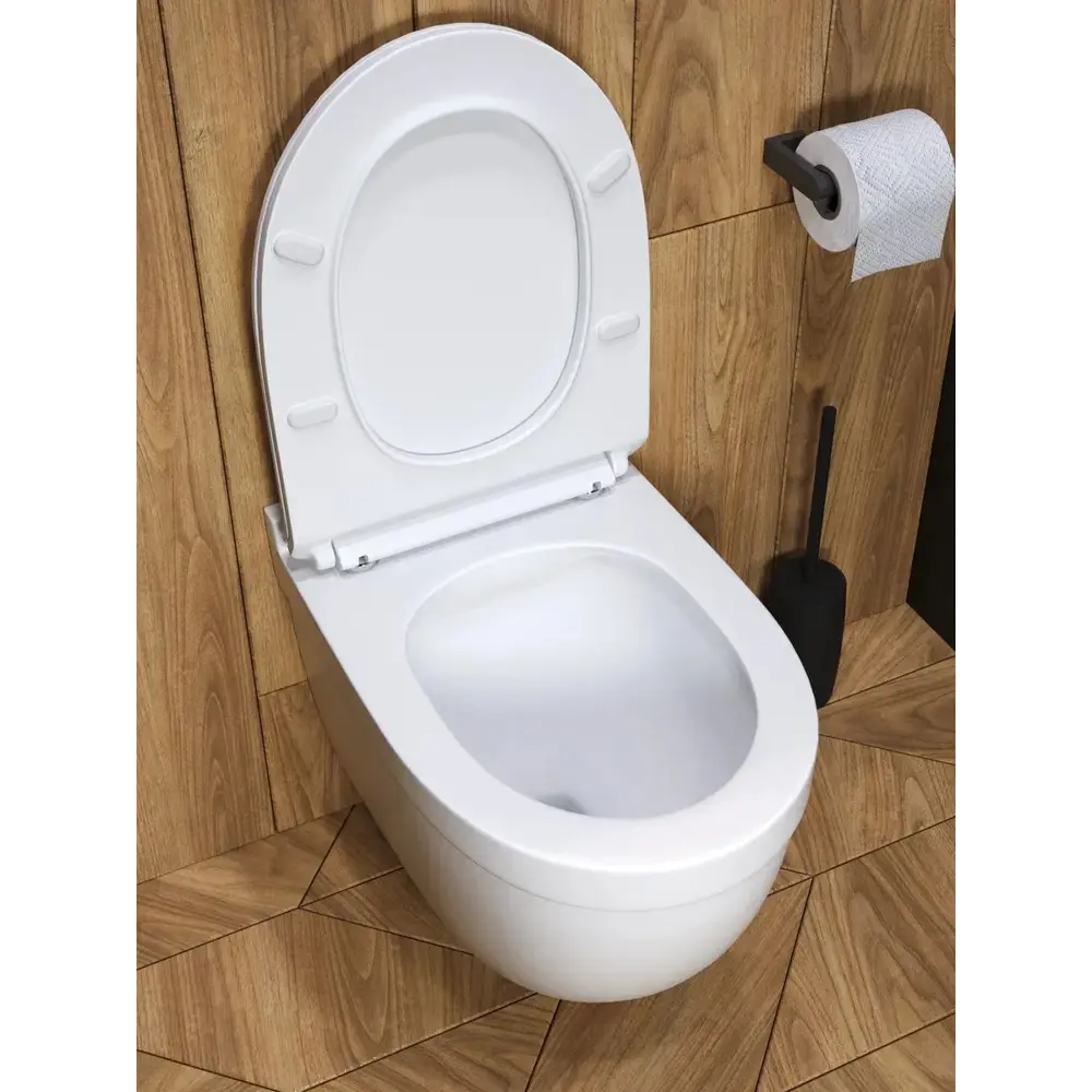 Фото 14 Комплект инсталляция с унитазом и кнопкой 3 в 1 Watersense W00681 инсталляция безободковый подвесной унитаз Camila кнопка черная Фото 14 Комплект инсталляция с унитазом и кнопкой 3 в 1 Watersense W00681 инсталляция безободковый подвесной унитаз Camila кнопка черная