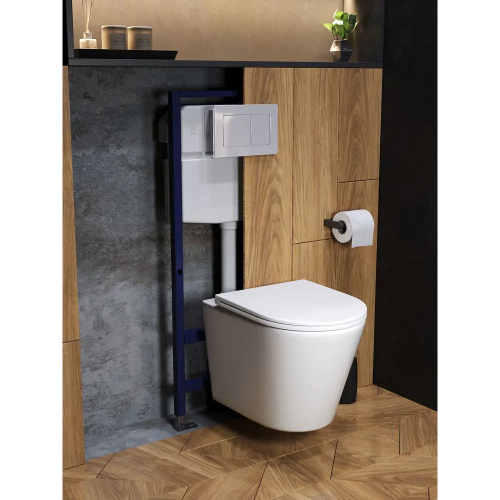 Фото 7 Комплект инсталляция с унитазом и кнопкой 3 в 1 Watersense W00693 инсталляция безободковый подвесной унитаз Rita кнопка нержавеющая сталь Фото 7 Комплект инсталляция с унитазом и кнопкой 3 в 1 Watersense W00693 инсталляция безободковый подвесной унитаз Rita кнопка нержавеющая сталь