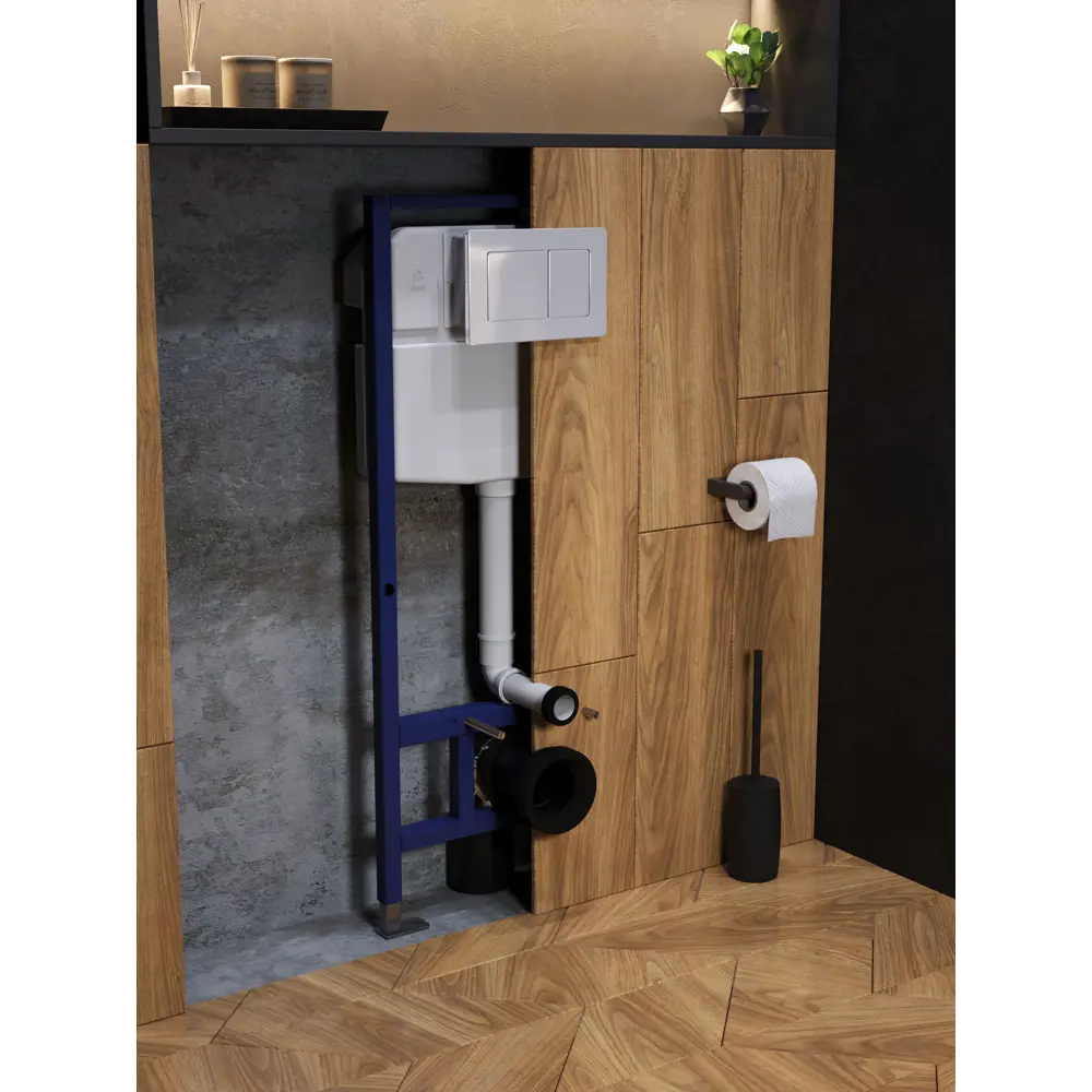 Фото 9 Комплект инсталляция с унитазом и кнопкой 3 в 1 Watersense W00694 инсталляция безободковый подвесной унитаз Rita черный матовый кнопка нержавеющая сталь Фото 9 Комплект инсталляция с унитазом и кнопкой 3 в 1 Watersense W00694 инсталляция безободковый подвесной унитаз Rita черный матовый кнопка нержавеющая сталь