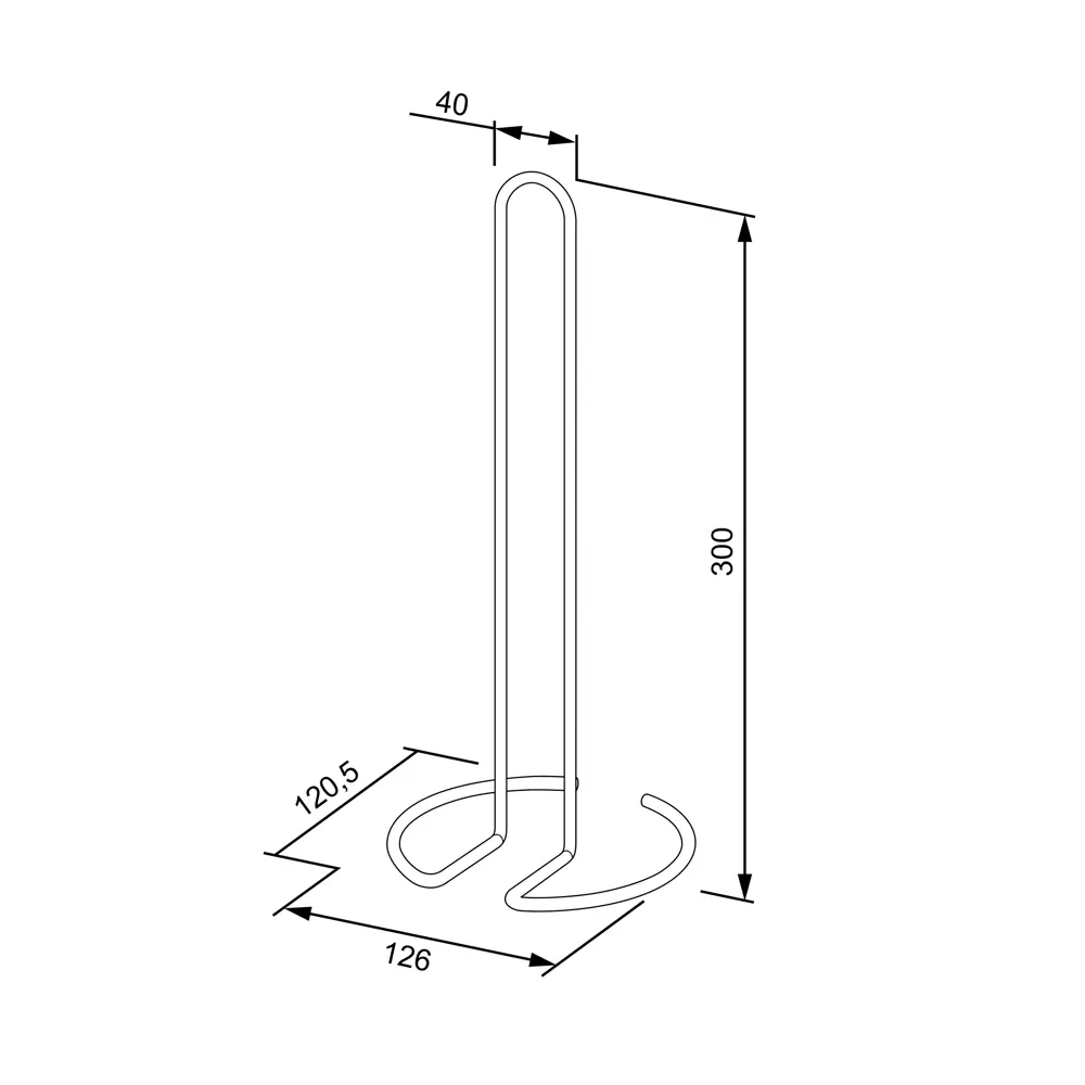 Фото 4 Держатель для кухонных бумажных полотенец KONSENSA 30 см сталь цвет белый