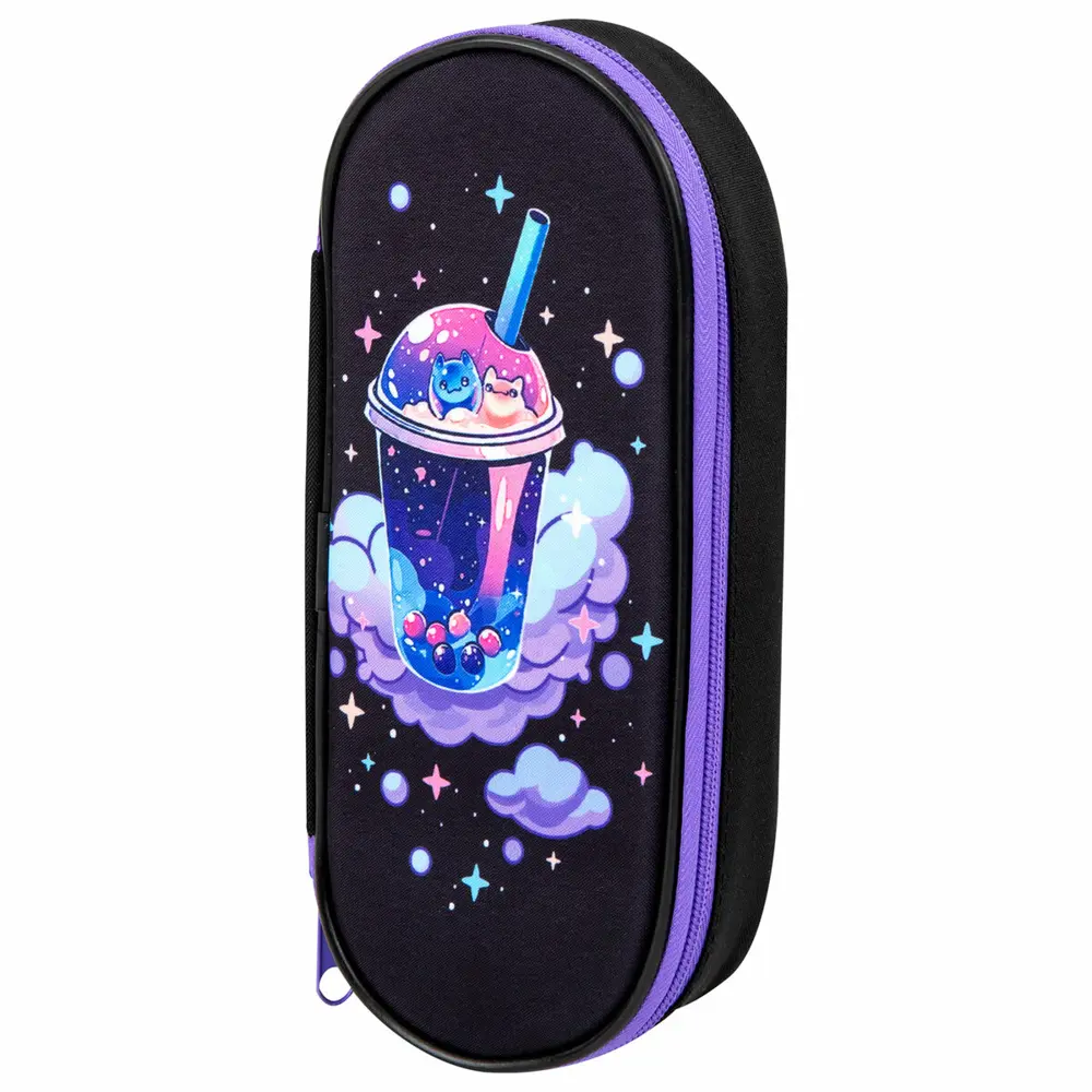 Фото 2 Пенал Brauberg 273565 цвет черный/фиолетовый Фото 2 Пенал Brauberg 273565 цвет черный/фиолетовый