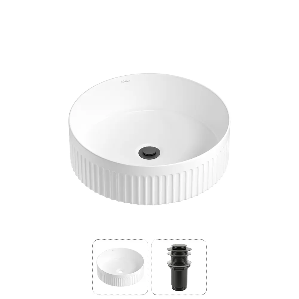 Фото Раковина Wellsee festive fox 2.0 20213467R 40см цвет раковина 2 в 1: д/к