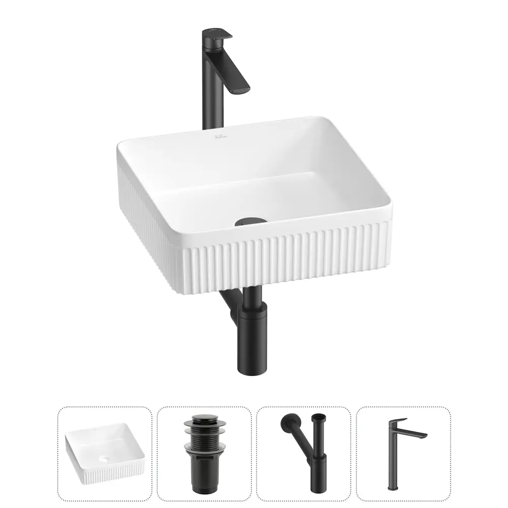 Фото Раковина Wellsee festive fox 2.0 20213491R 36см цвет раковина 4 в 1: д/к, сифон, смеситель Фото Раковина Wellsee festive fox 2.0 20213491R 36см цвет раковина 4 в 1: д/к, сифон, смеситель